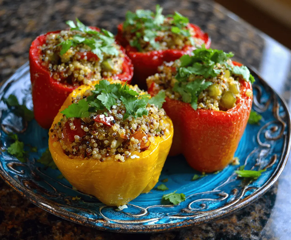 Stuffed Bell Peppers with Quinoa