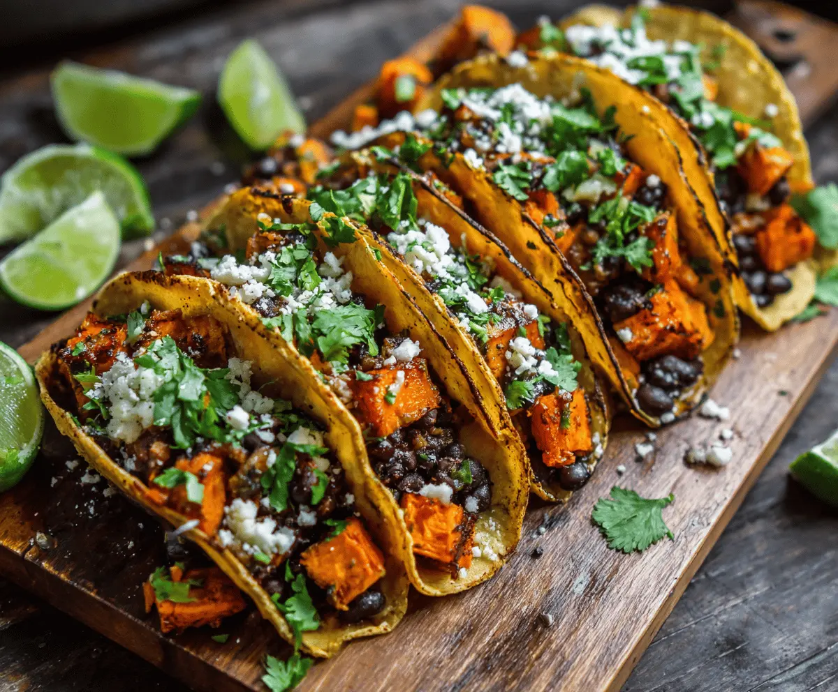 Sweet Potato and Black Bean Tacos