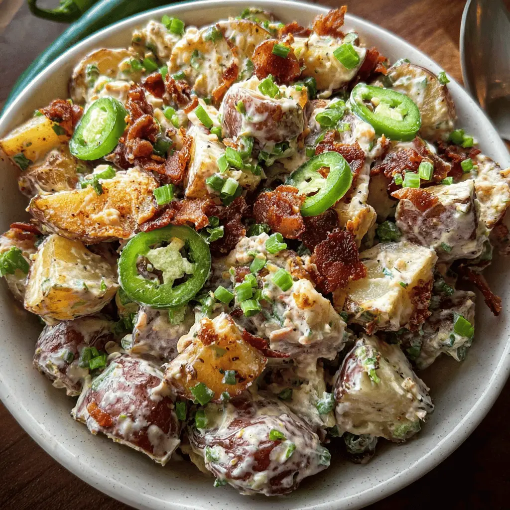 Cheesy Jalapeño Popper Roasted Potato Salad