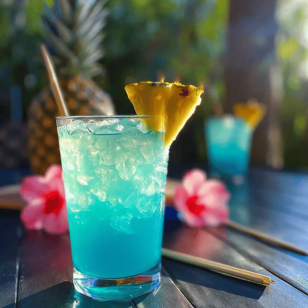 Refreshing Blue Hawaiian Mocktail Recipe
