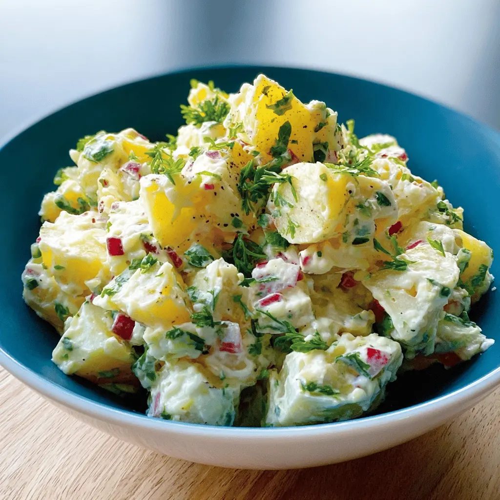 Classic American Potato Salad Recipe with Creamy Dressing