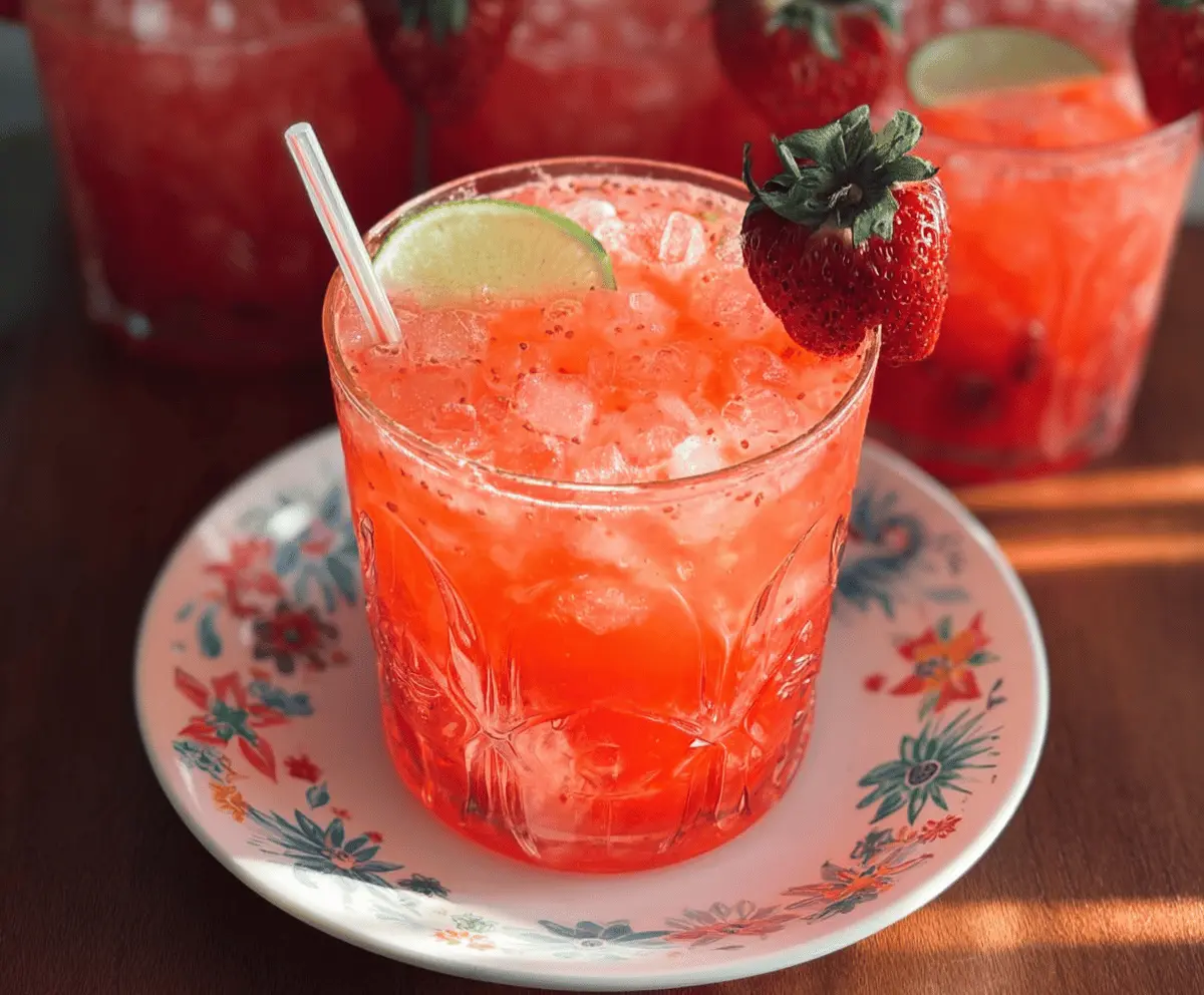 Refreshing Strawberry Tequila Soda Recipe