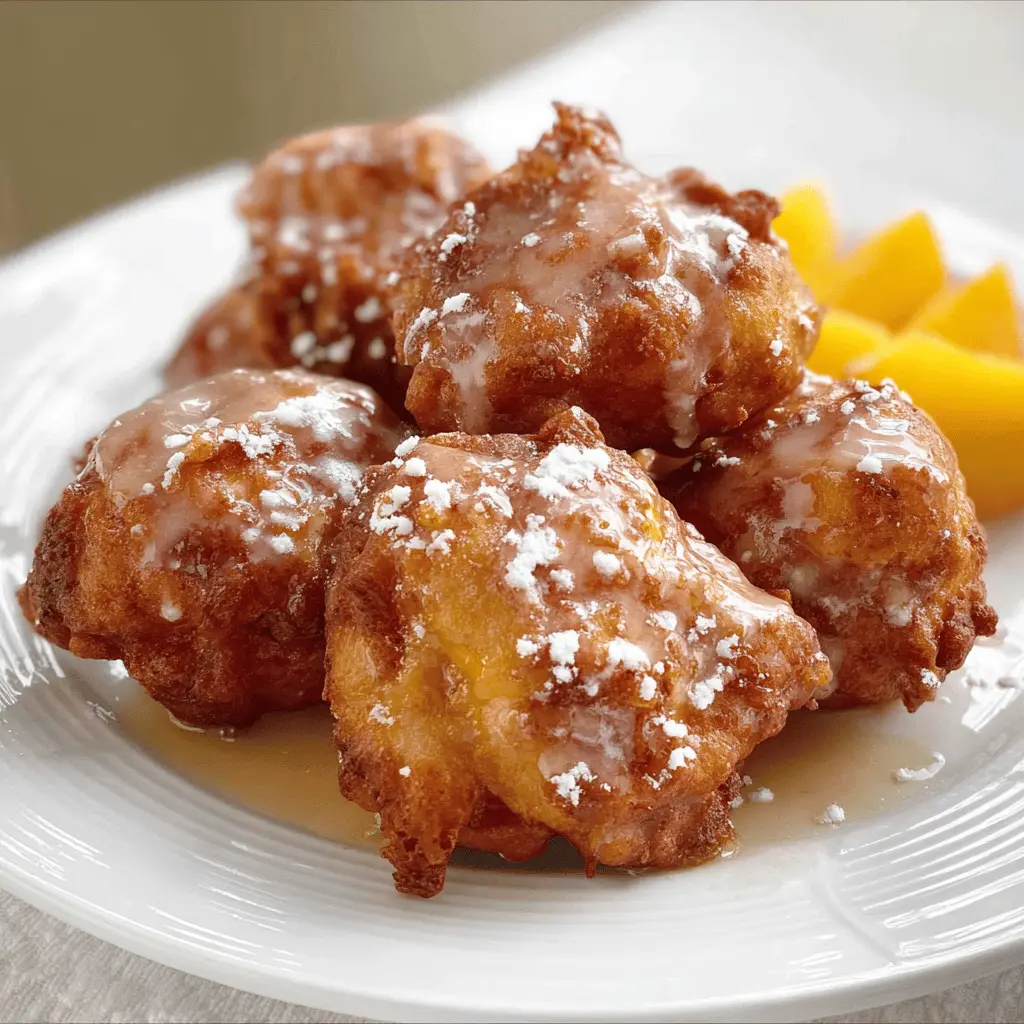 Easy Homemade Fresh Peach Fritters Recipe