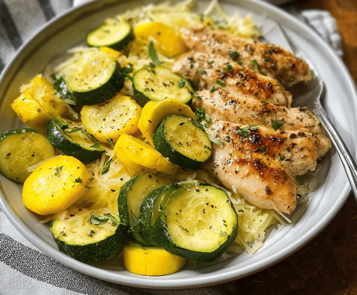 Easy Chicken Breast with Zucchini and Squash Recipe