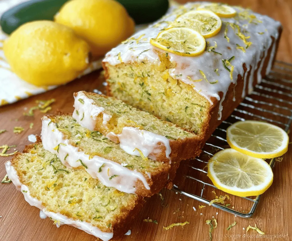 Moist Lemon Zucchini Bread Recipe