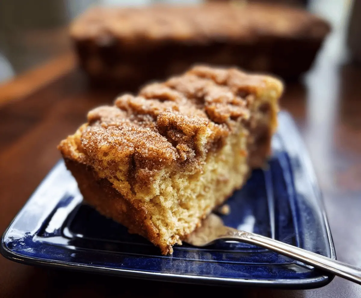 Easy Cinnamon Sugar Zucchini Coffee Cake Recipe