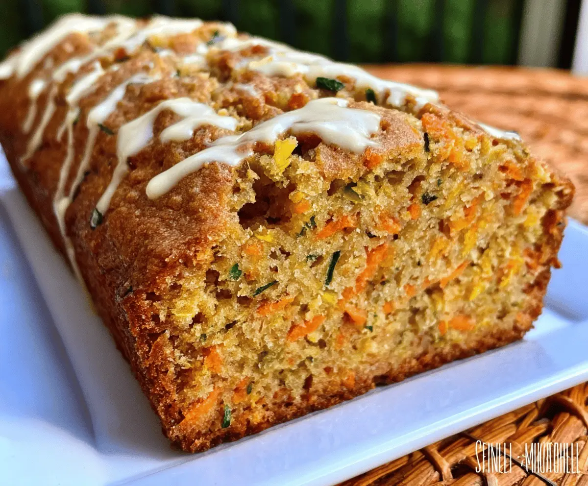 Moist Carrot Apple Zucchini Bread Recipe