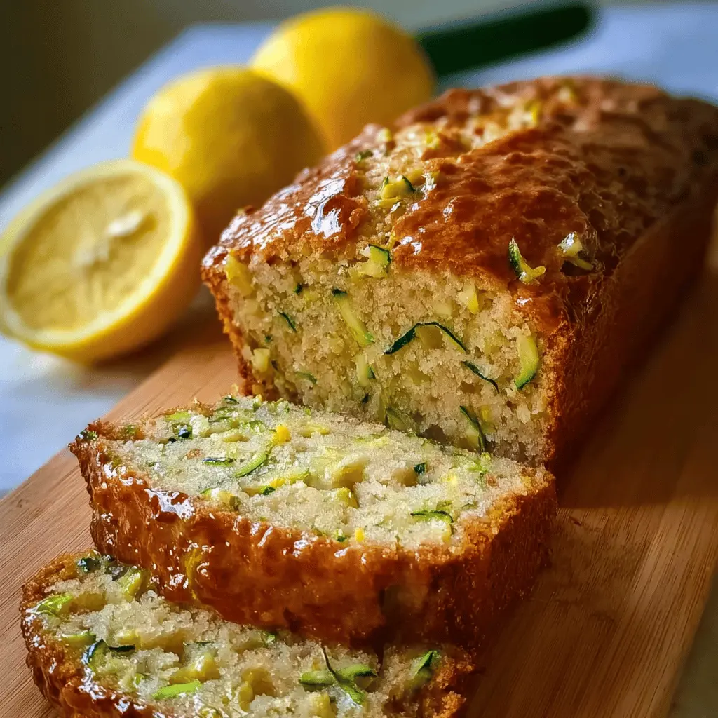 Moist Lemon Zucchini Bread Recipe