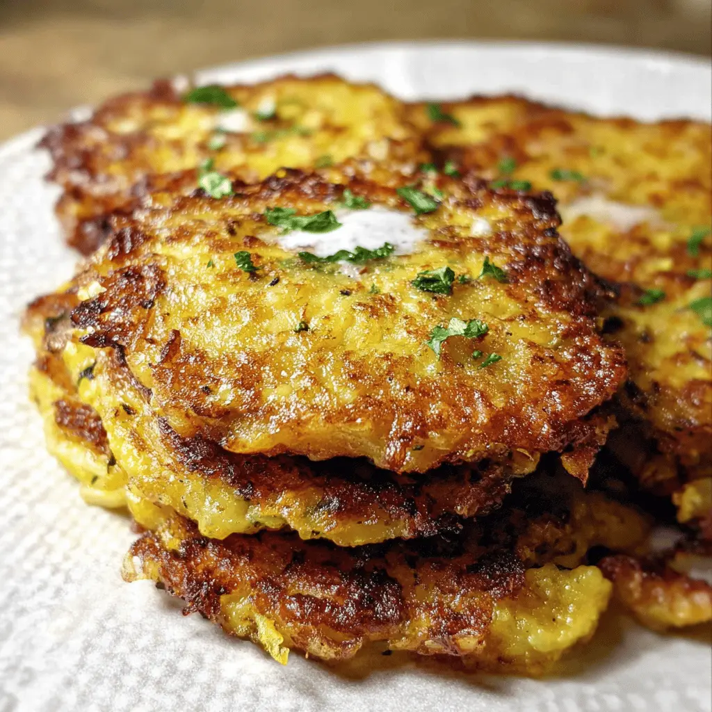 Crispy Parmesan Yellow Squash Fritters Recipe