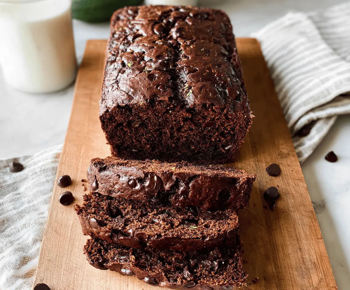 Healthy Chocolate Zucchini Bread Recipe