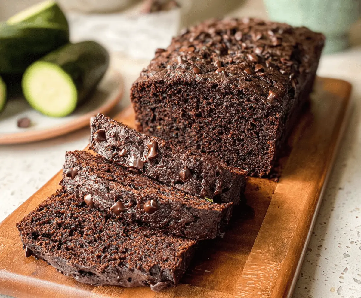 Moist Chocolate Zucchini Bread Recipe