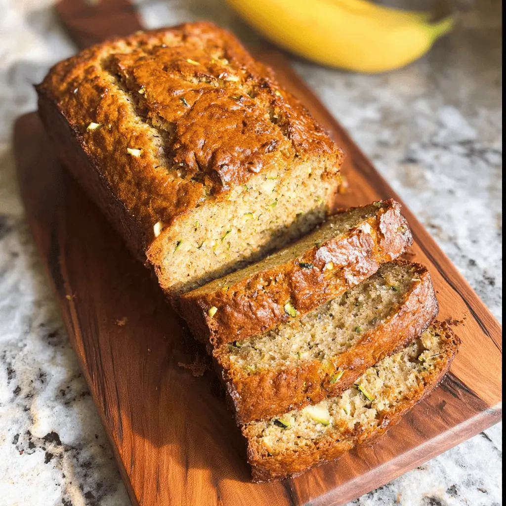 Moist Zucchini Banana Bread Recipe