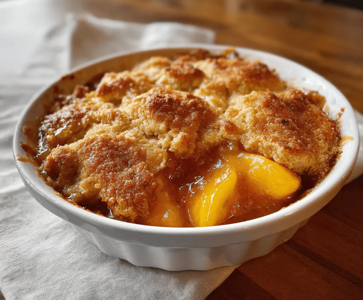 Easy Southern Peach Cobbler Recipe