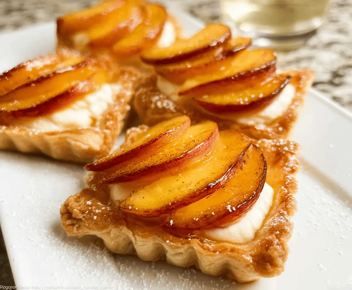 Easy Mini Peach and Cream Cheese Tarts Recipe