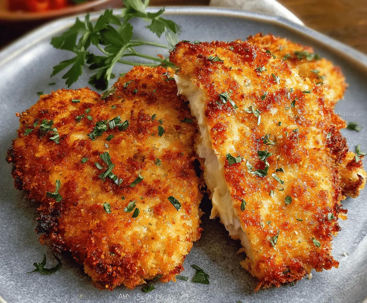 Crispy Air Fryer Parmesan Chicken with Mayo