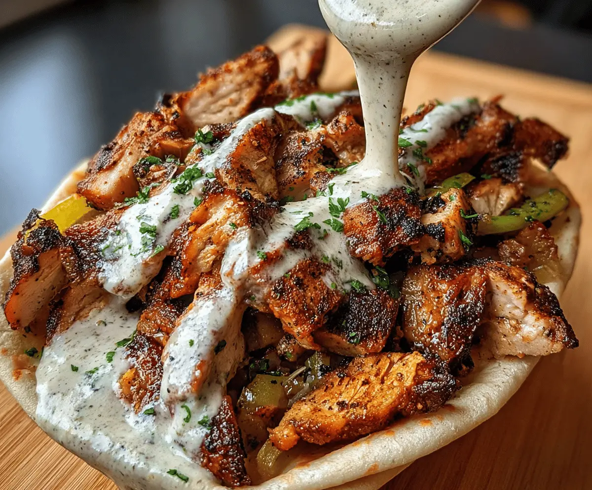 Easy Chicken Shawarma with Creamy Garlic Sauce