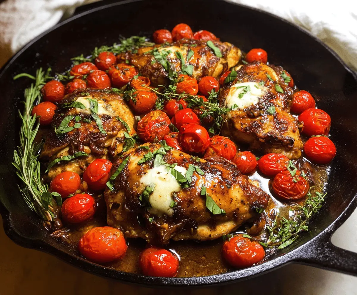 Easy One Pan Balsamic Chicken Dinner