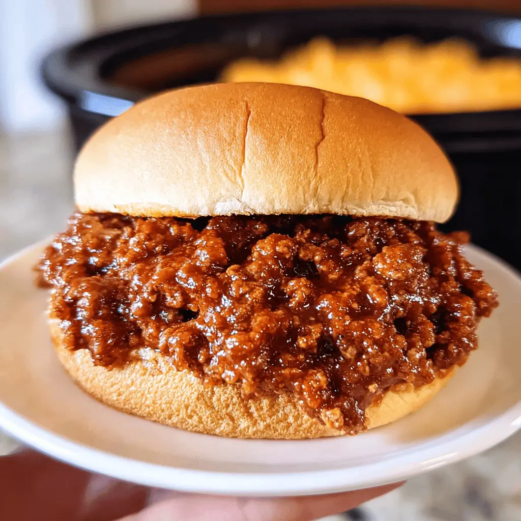 Easy Slow Cooker Sloppy Joes Recipe