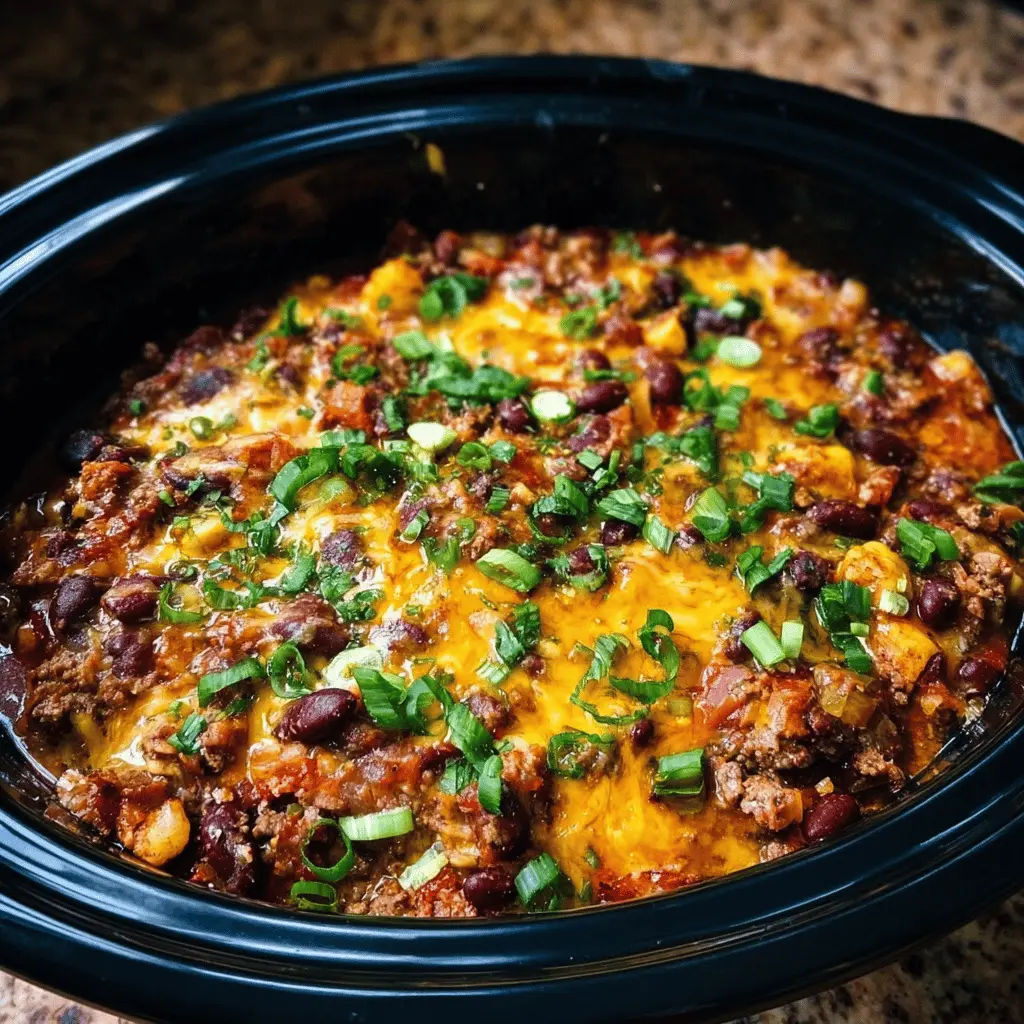 Easy Slow Cooker Cowboy Casserole Recipe