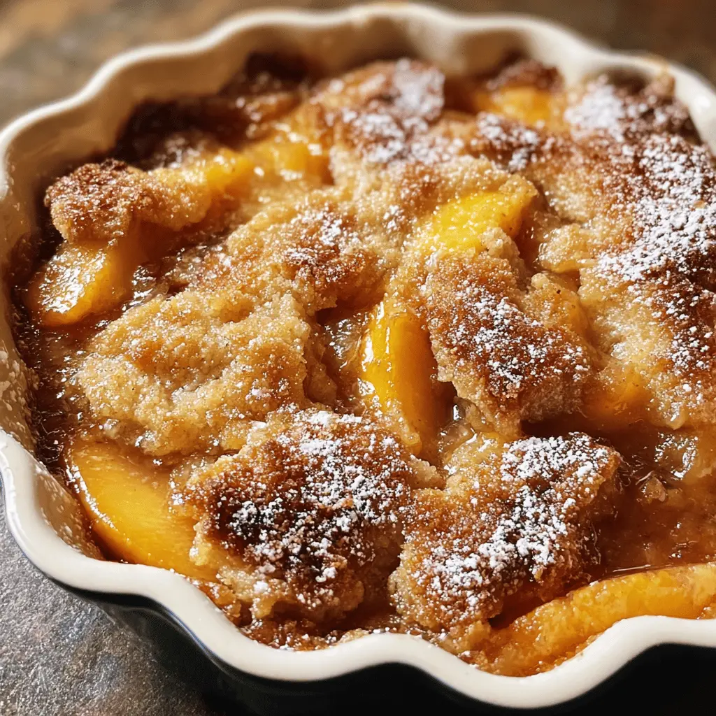 Easy Homemade Peach Cobbler Recipe