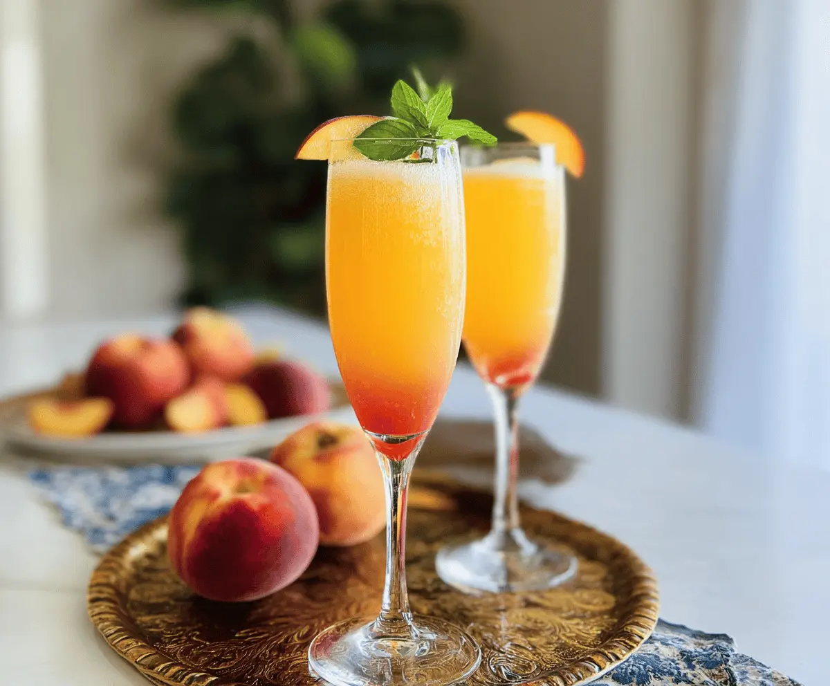 Classic Peach Bellini Recipe for Refreshing Summer Drinks