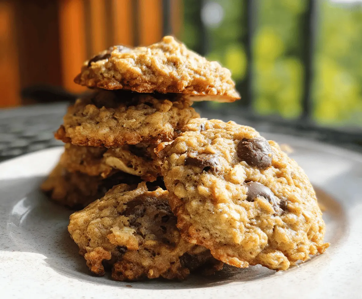 Chewy Banana Oatmeal Cookies Recipe