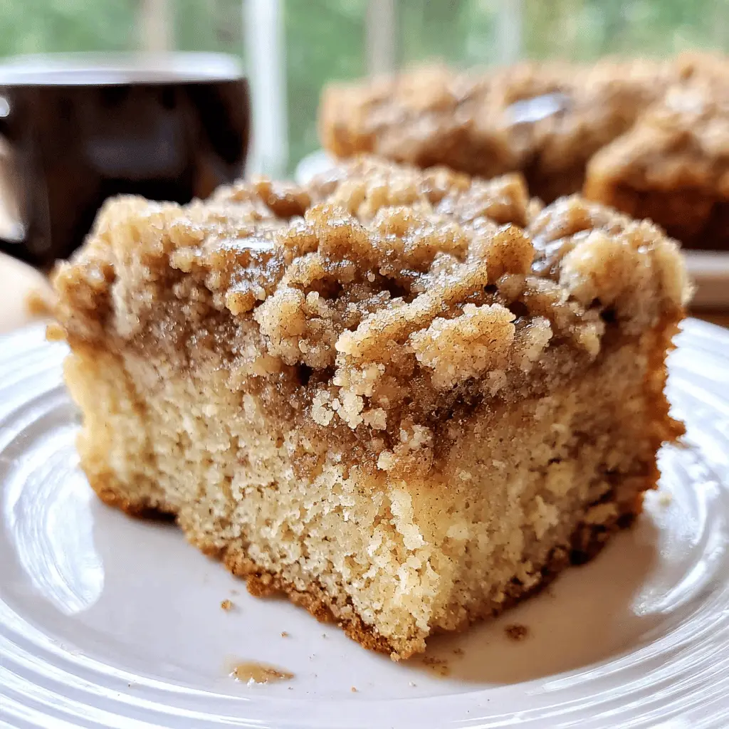 Banana Crumb Coffee Cake with Easy Streusel Topping