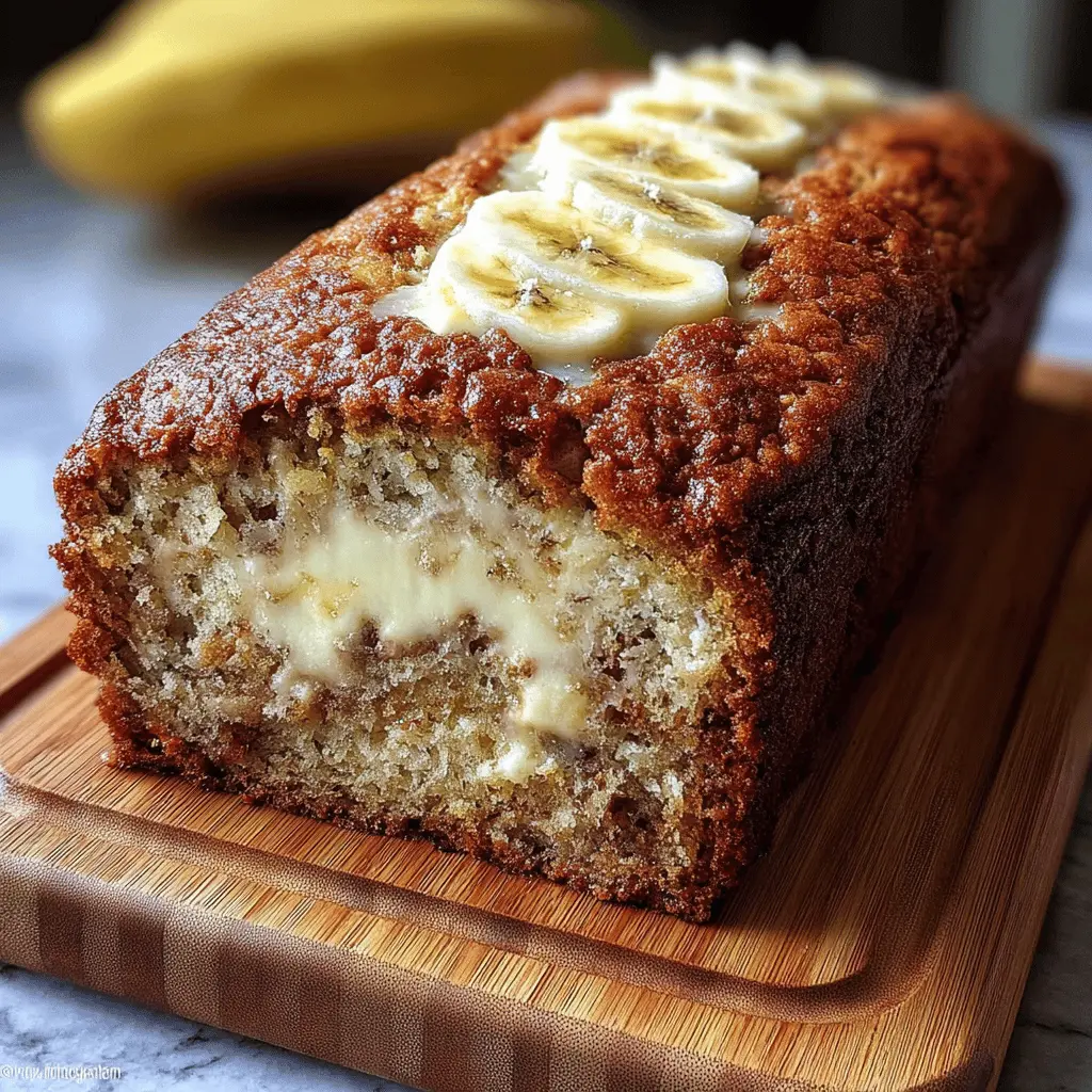 Cream Cheese Banana Bread Recipe