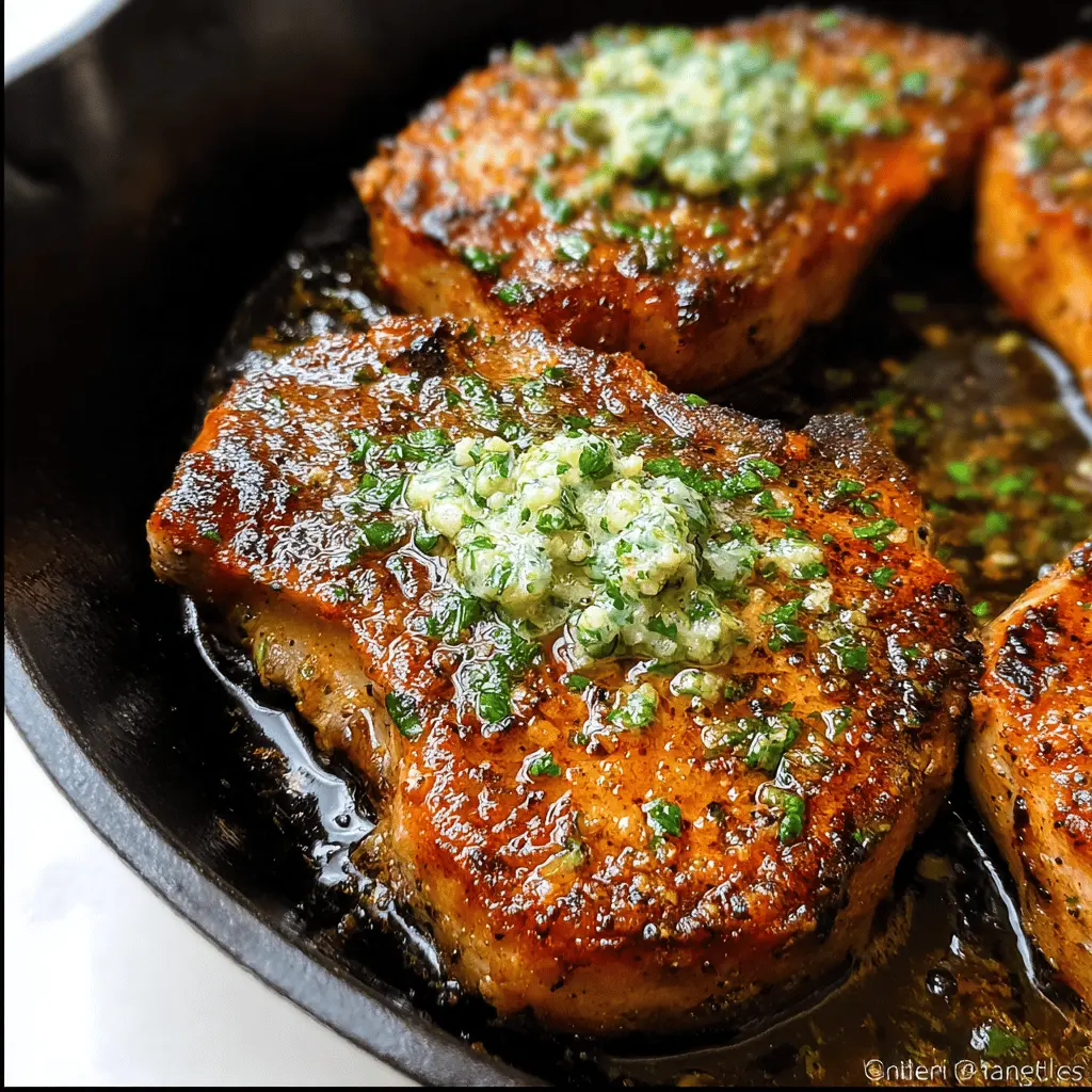 Garlic Butter Pan-Seared Pork Chops Recipe