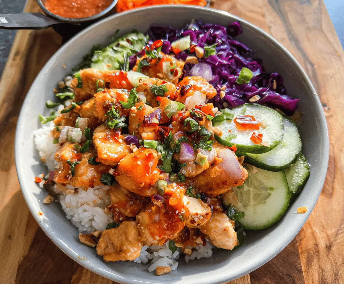 Easy Bang Bang Chicken Bowl Recipe
