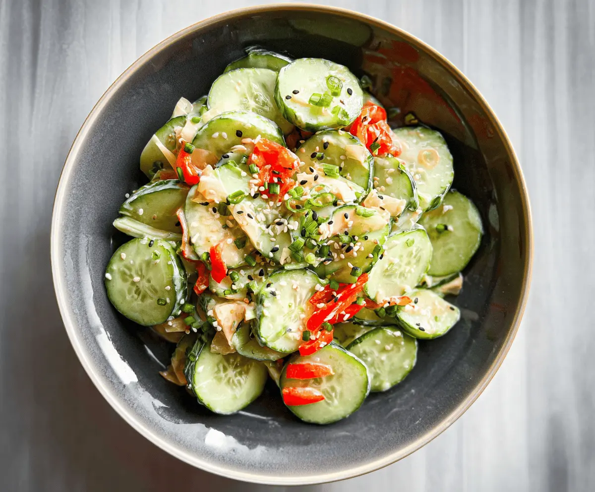 Easy California Roll Cucumber Salad Recipe