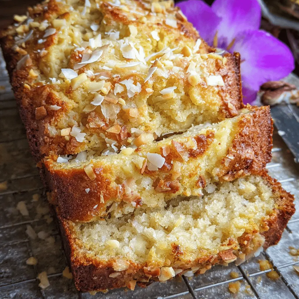 Hawaiian Banana Bread with Pineapple and Macadamia Nuts