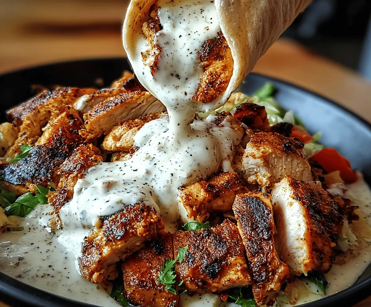 Easy Chicken Shawarma with Creamy Garlic Sauce