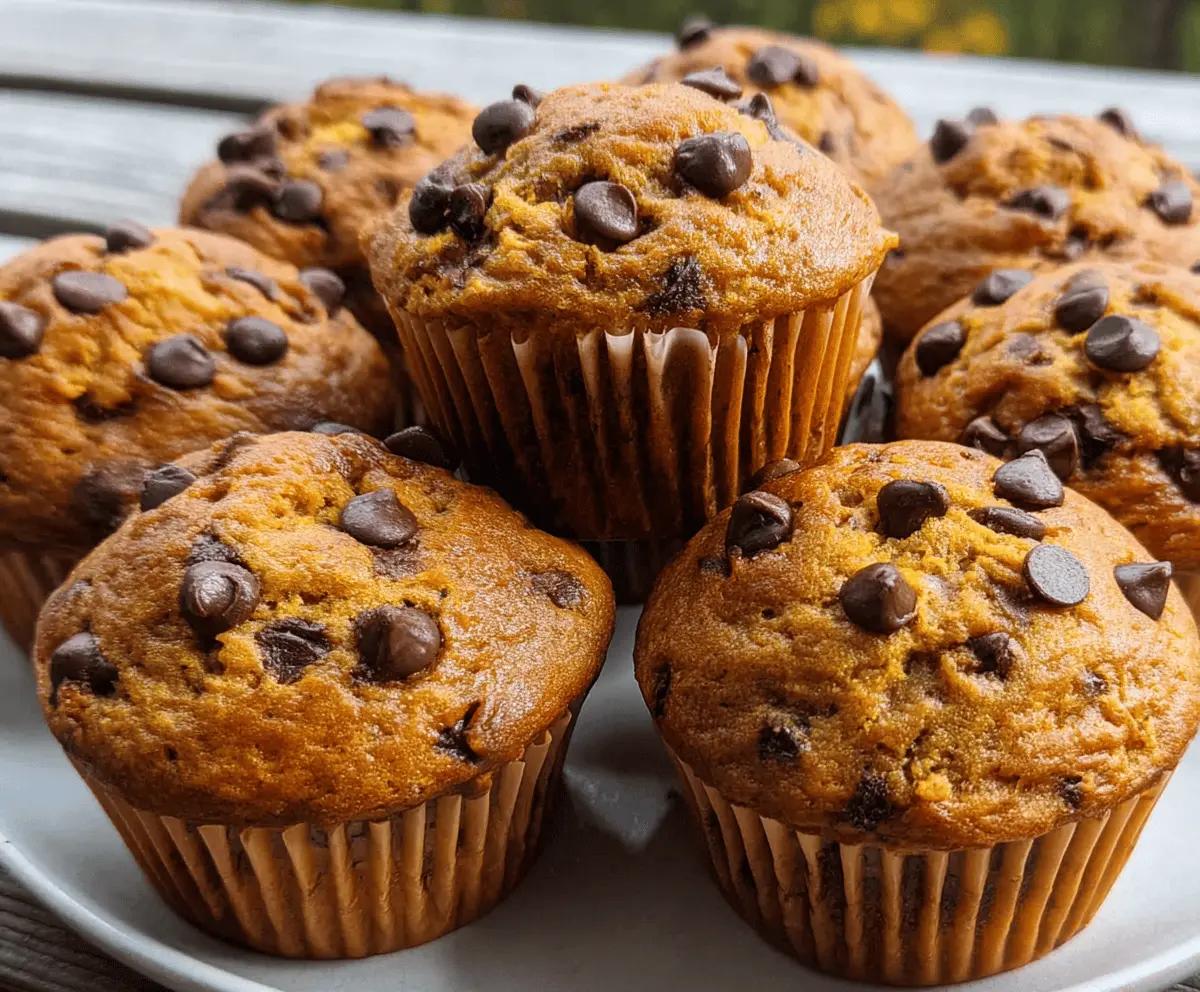 Easy Pumpkin Chocolate Chip Muffins Recipe