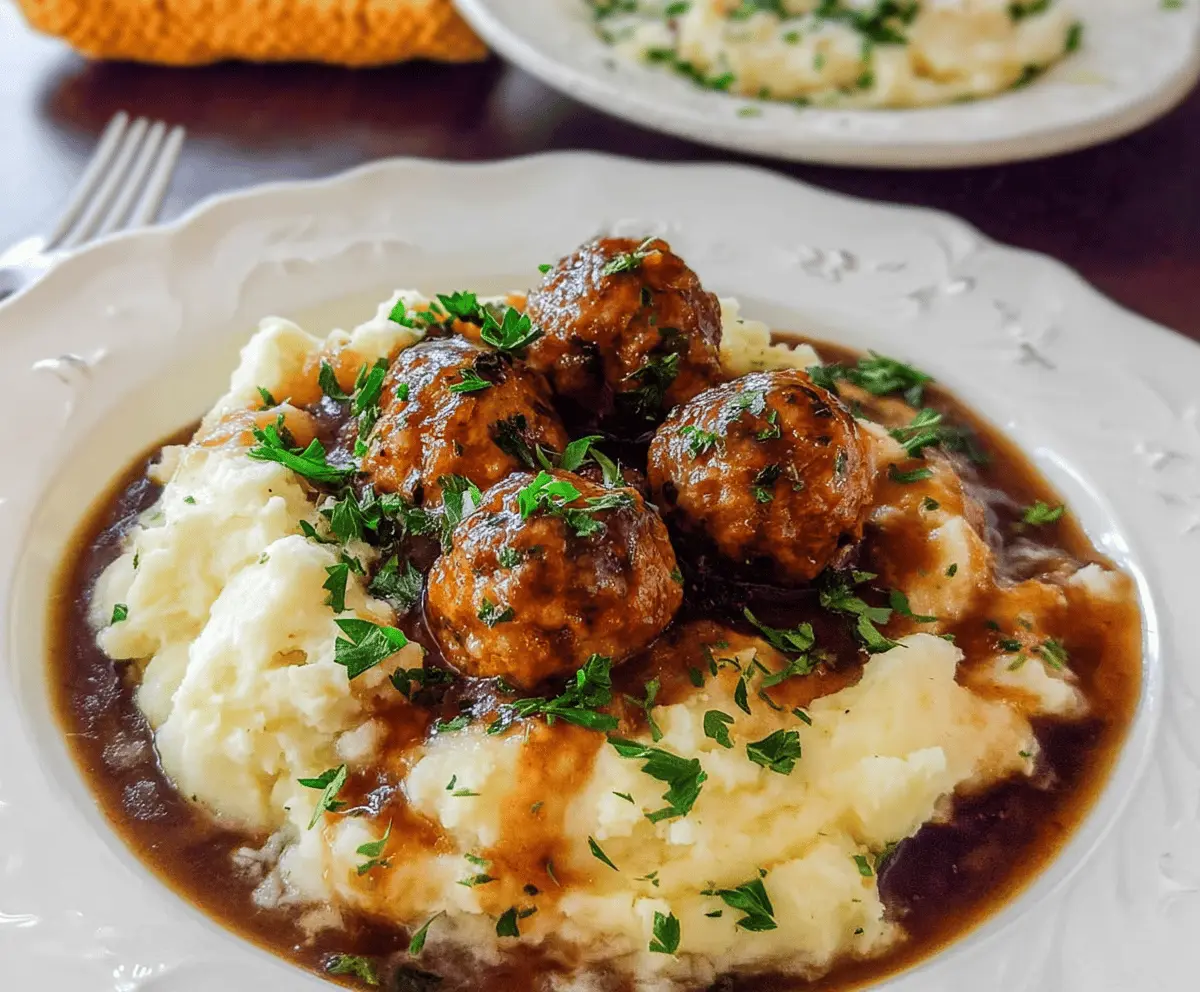 Classic Salisbury Steak with Creamy Mashed Potatoes