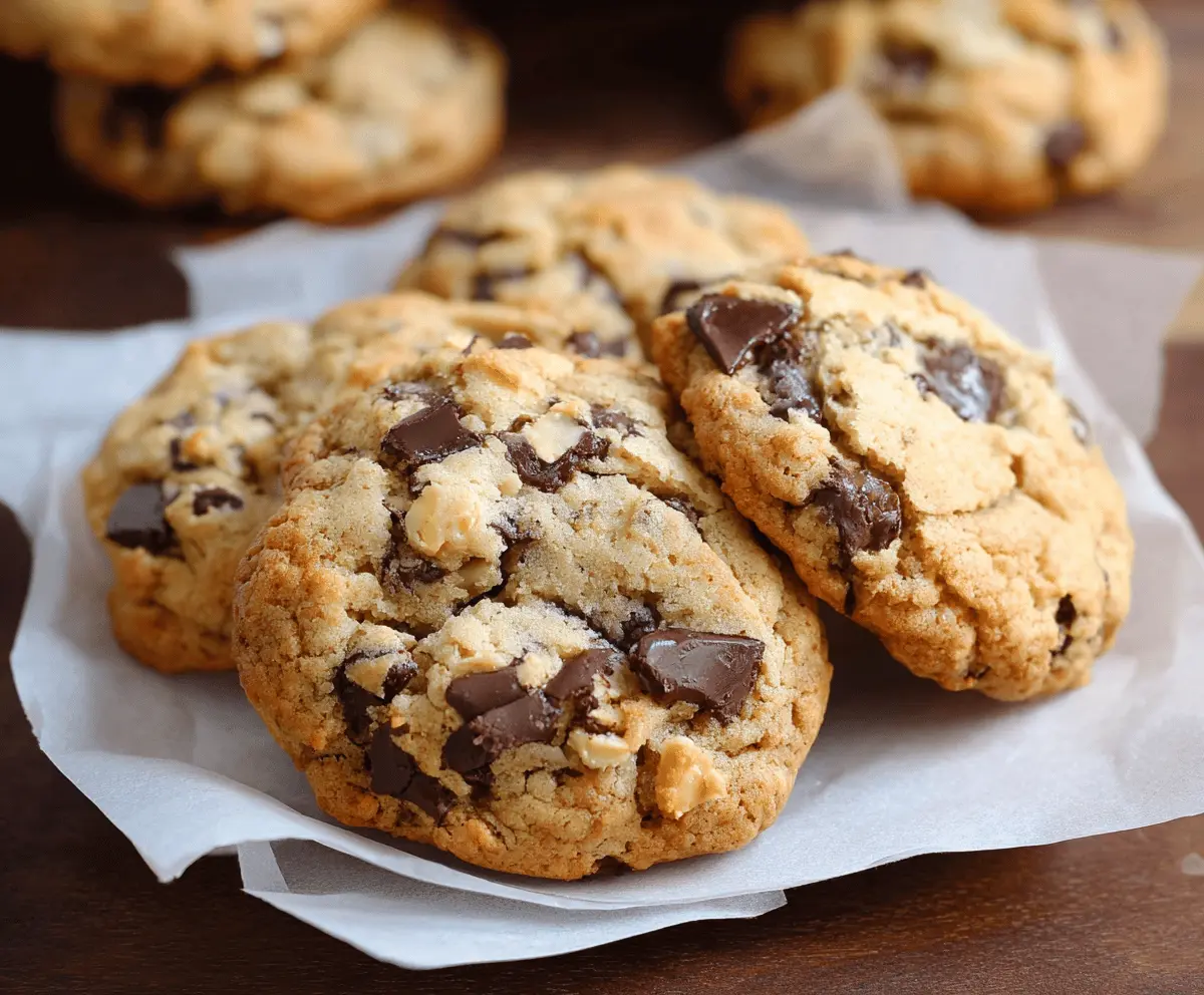 Delicious Levain Bakery chocolate chip cookies fresh out of the oven, showcasing golden-brown edges and gooey chocolate chips.