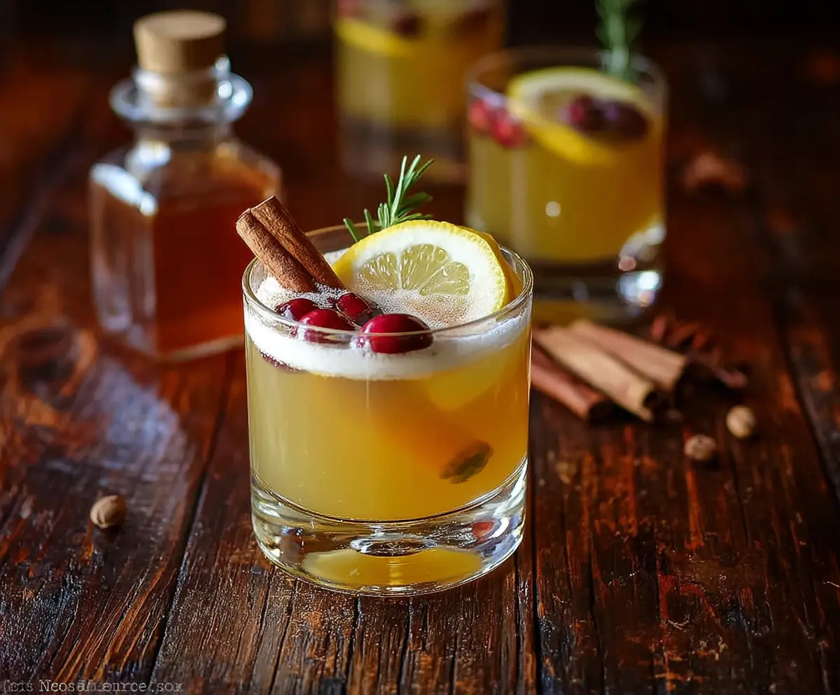 Festive Christmas Spiced Gin Punch served in a decorative glass with cinnamon sticks and citrus slices.