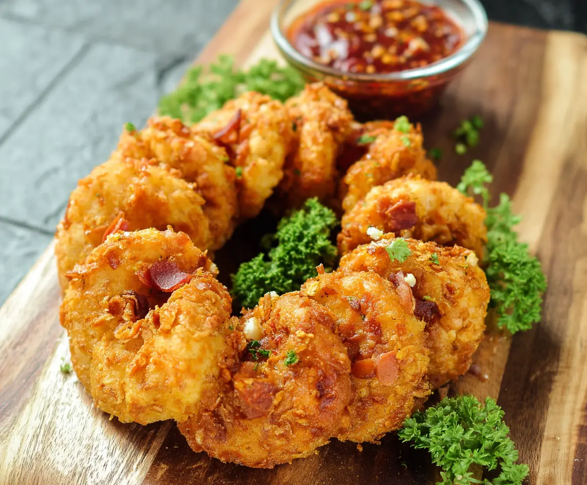 Delicious copycat chicken ring recipe with crispy breaded chicken and flavorful seasonings.