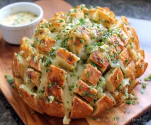 Delicious Bloomin Onion Garlic Bread with crispy edges and savory garlic seasoning.