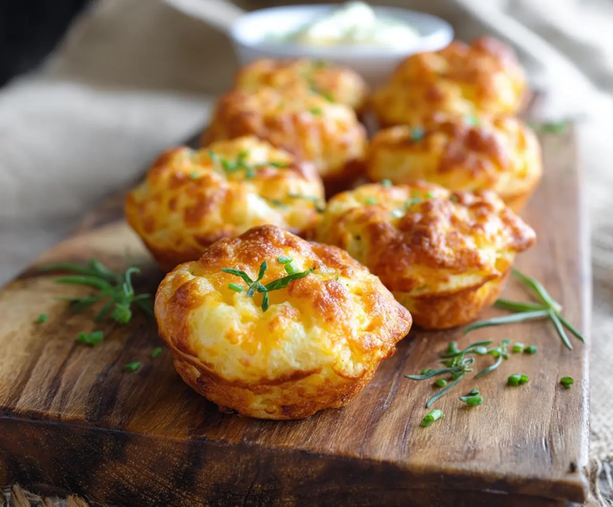 Golden Mashed Potato Cheese Puffs served on a plate, crispy and cheesy snack perfect for parties