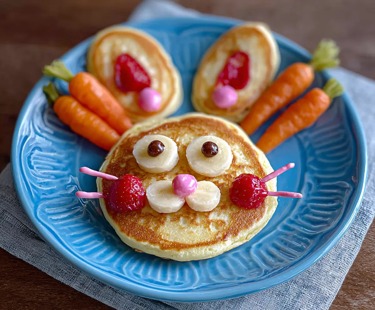 Delicious Easter Bunny Pancake Bites with colorful toppings for a festive breakfast