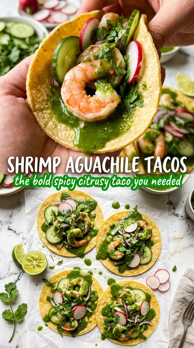 Shrimp Aguachile Tacos bright citrusy fresh