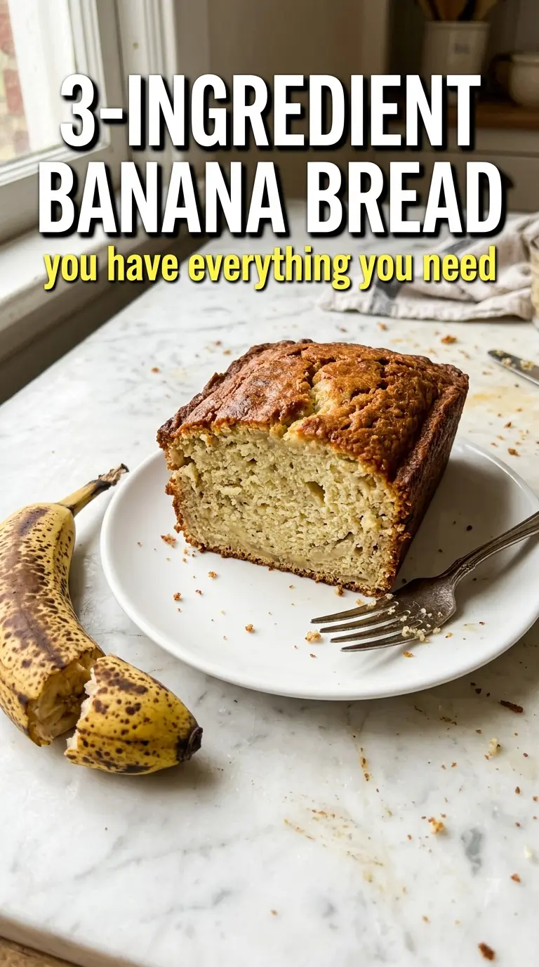 Slice of banana bread on a plate