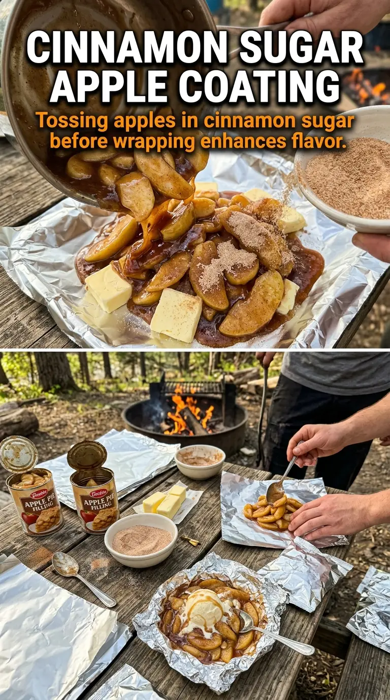 Campfire Apple Pie Packets apple cinnamon foil dessert