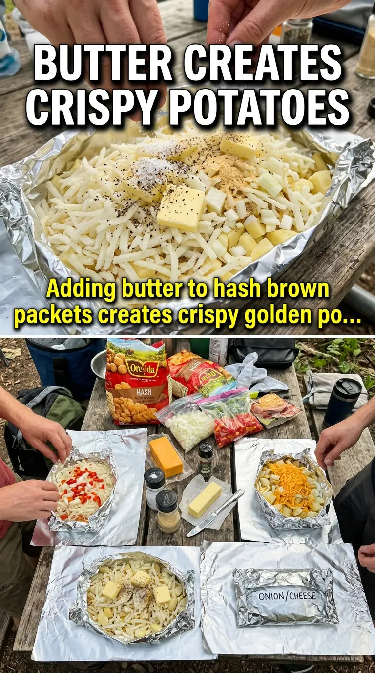 Campfire hash browns crispy skillet potatoes