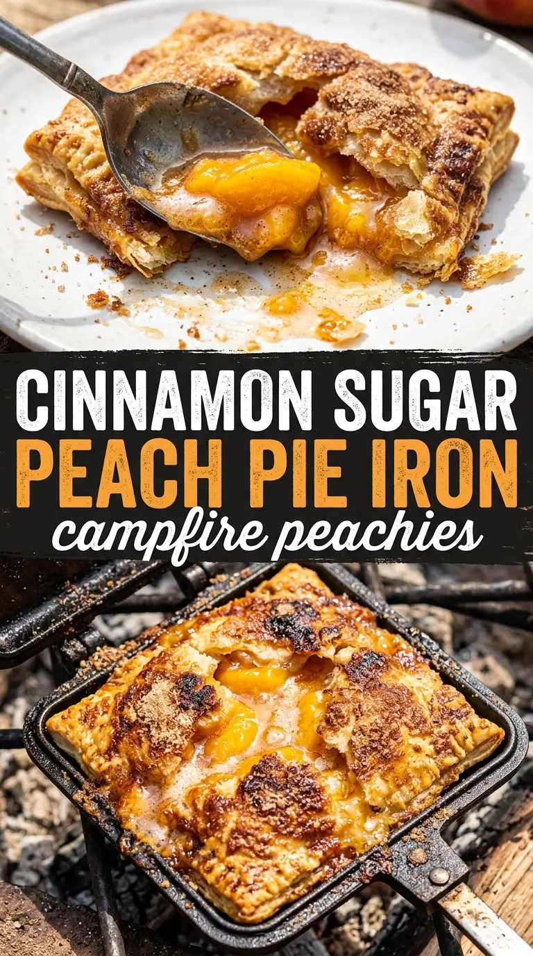 Campfire Peachies peach pie iron dessert