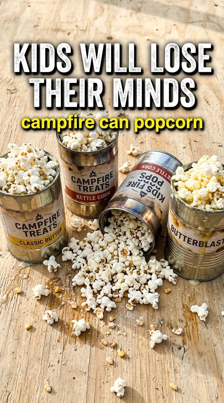 Campfire Popcorn in a Can smoky crunchy