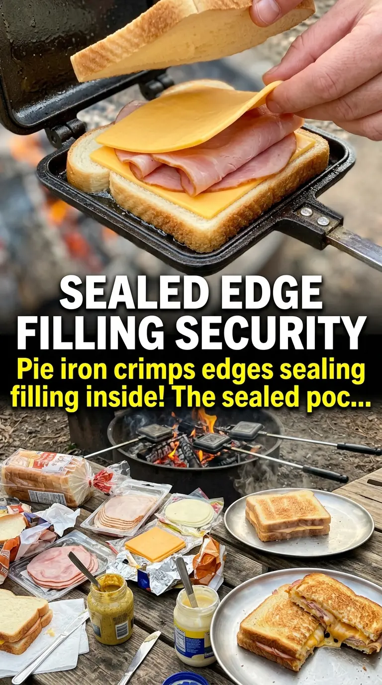 Campfire Sandwich melted cheese toasted bread