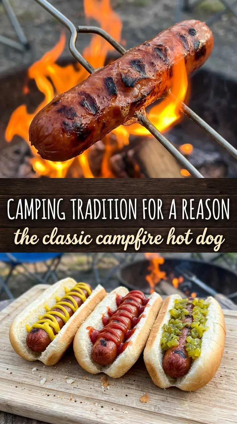 Camping Hot Dogs smoky charred