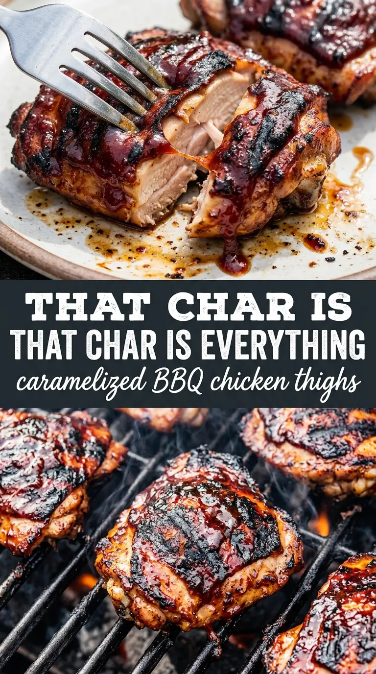 Caramelized BBQ Chicken Thighs smoky caramelized